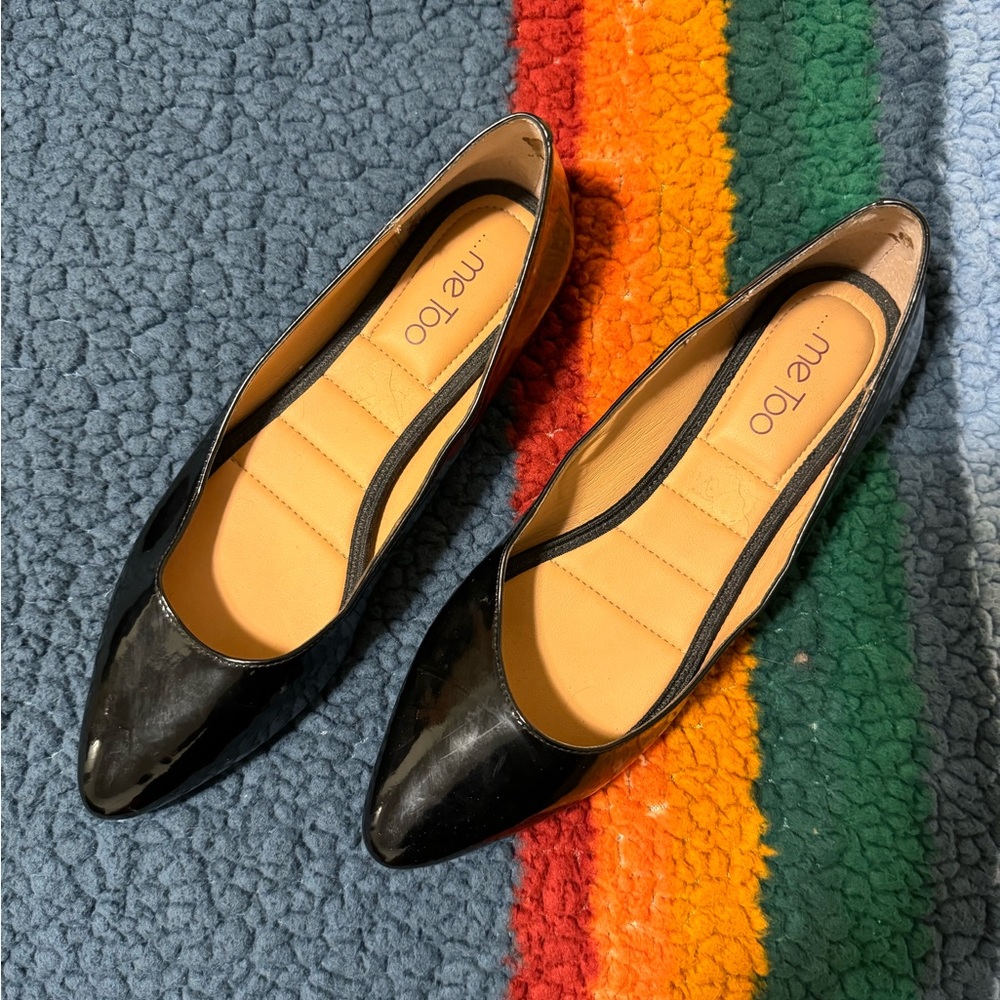 Mee Too Black Flats, Size 9, Very Good